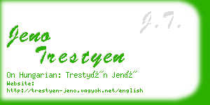 jeno trestyen business card